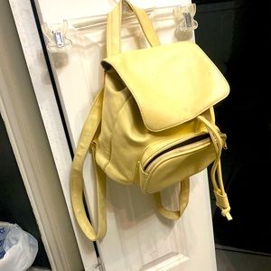Butter yellow mini back pack